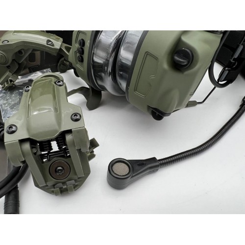 6TH GEN TACTICAL HEADSET тактическая гарнитура, звукосниматель и шумоподавление, активные в Липецке