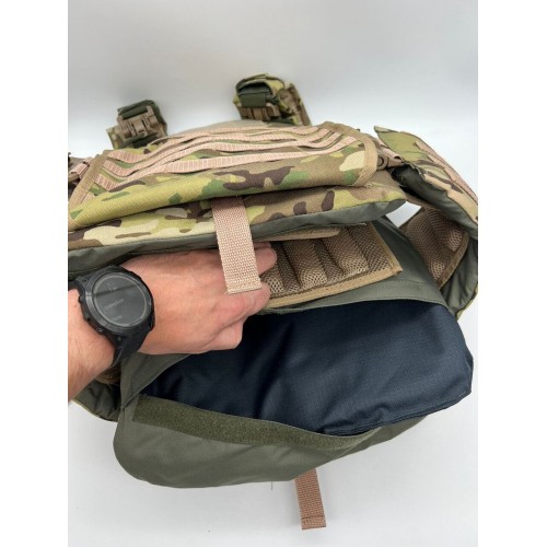 Бронежилет ЗАЩИТНИК в Липецке с кевларовым баллистическим пакетом C2, капами и бронеплитами Бр5