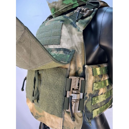 Бронежилет ЗАЩИТНИК в Липецке с кевларовым баллистическим пакетом C2, капами и бронеплитами Бр5