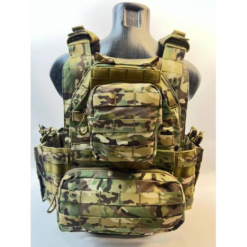 Жилет (плитник быстросъёмный YAKEDA original /разгрузка)2 с подсумками на спине в Липецке