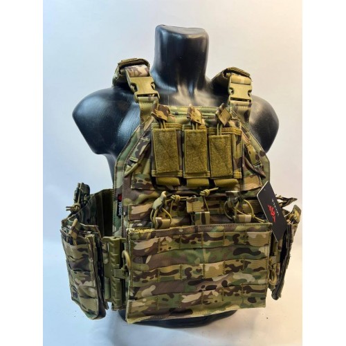 Жилет (плитник быстросъёмный YAKEDA original /разгрузка)2 с подсумками на спине в Липецке