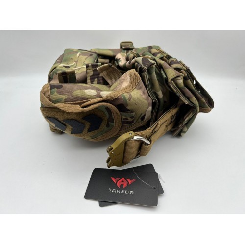Пояс разгрузочный YAKEDA тактический с подсумками в Липецке