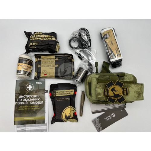 Военная тактическая аптечка “RHINO RESCUE” 11в1 укомплектованная второй эшелон в Липецке