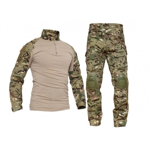 Костюм тактический с наколенниками и налокотниками камуфляжный MTP «Shark  Skin» в Липецке
