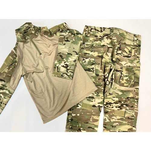 Костюм тактический с наколенниками и налокотниками камуфляжный MTP «Shark  Skin» в Липецке