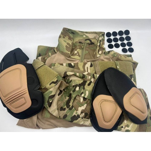 Костюм тактический с наколенниками и налокотниками камуфляжный MTP «Shark  Skin» в Липецке