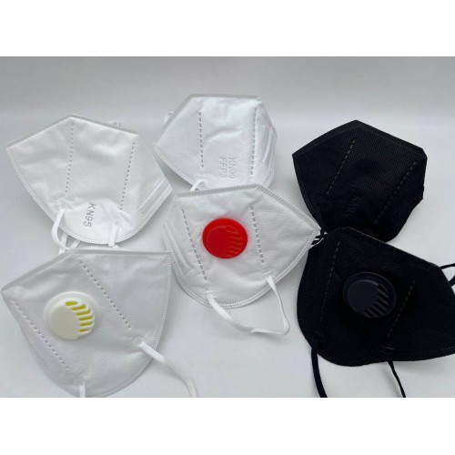 Респираторы KN95 чёрные с клапаном в Липецке