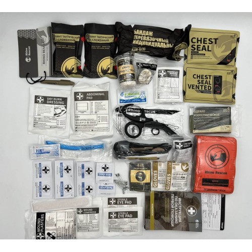 Военная тактическая аптечка “RHINO RESCUE” 30в1 в Липецке