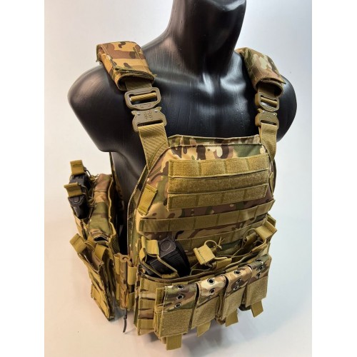 Жилет (плитник быстросъёмный/разгрузка) с возможностью установки боковых плит или боковых баллистических пакетов в Липецке