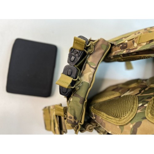 Жилет (плитник быстросъёмный/разгрузка) с возможностью установки боковых плит или боковых баллистических пакетов в Липецке